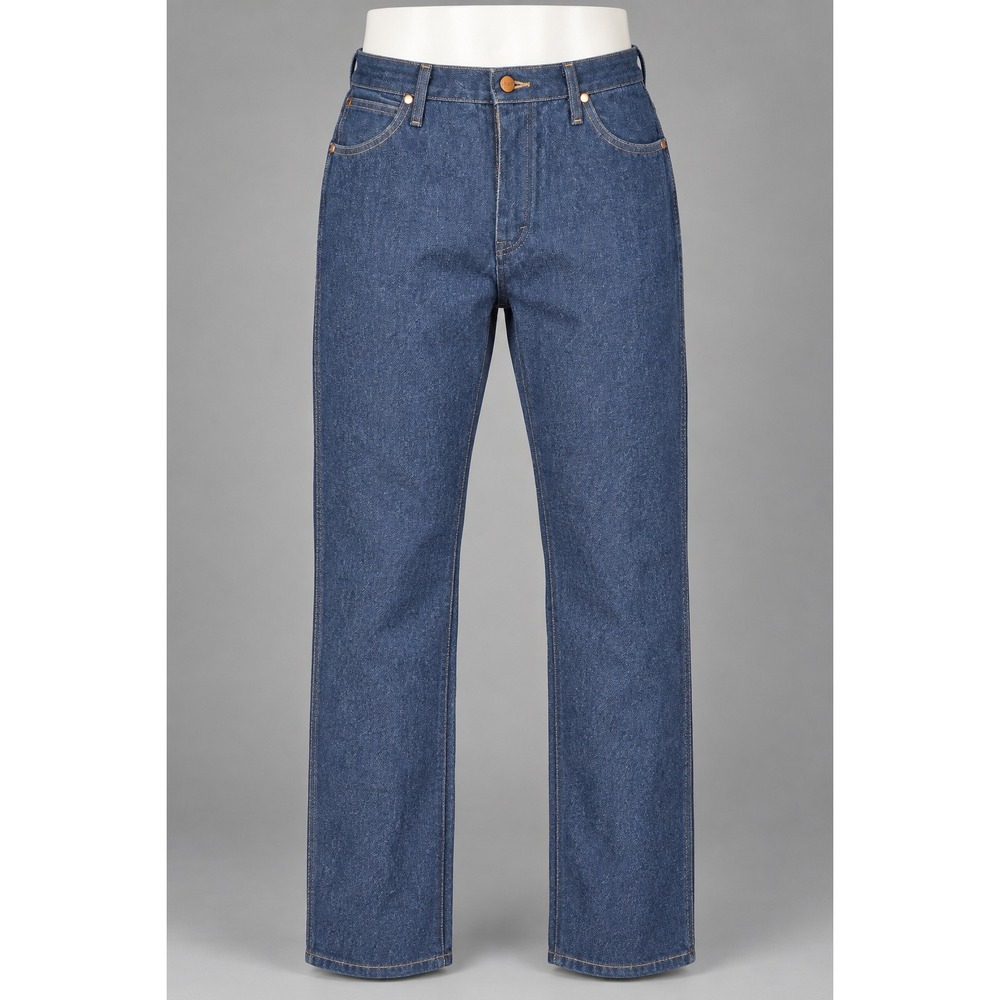Wrangler 13MWZ Jeans Mens 38x32 Dark Blue Excellent Cowboy Cut Straight Leg